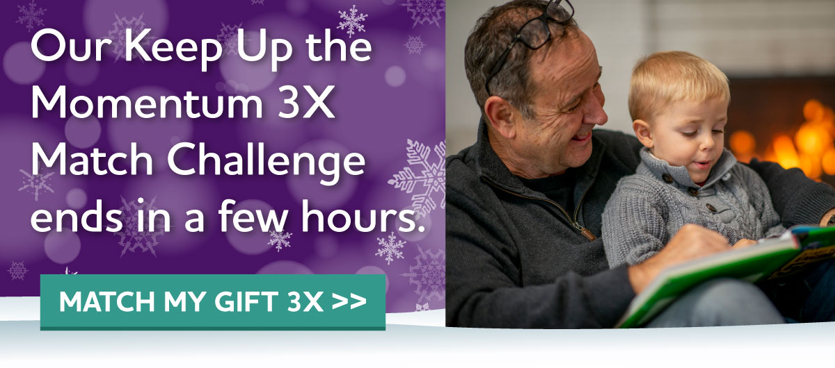 Keep Up the Momentum 3X Match Challenge ends in a few hours.