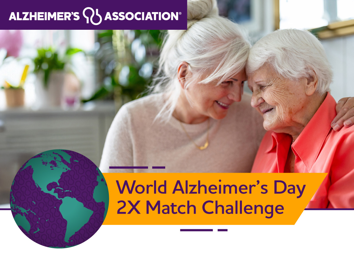 World Alzheimer's Day 2X Match Challenge!